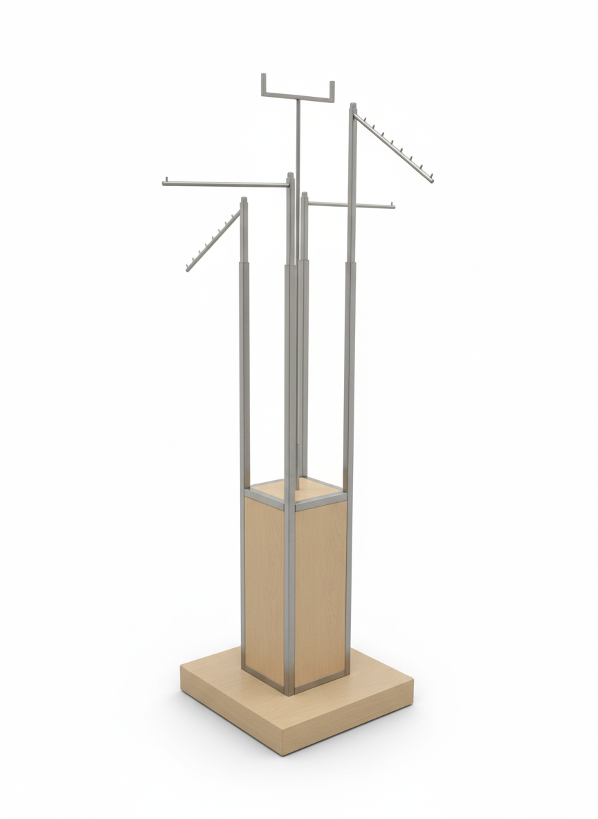 4-Armständer mit Holzsockel