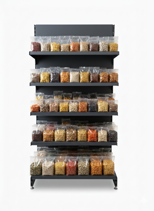 Tego Wandregal, anthrazitgrau, Breite 100cm