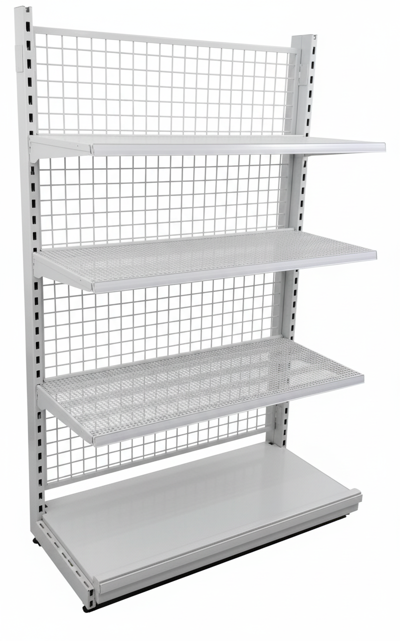 Mittelraumregal, grau, Breite 200cm