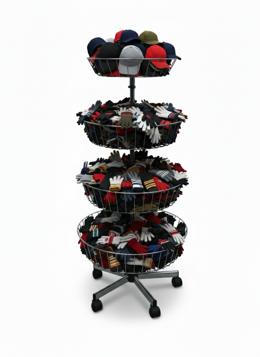 Verkaufsständer mit 4 Körben