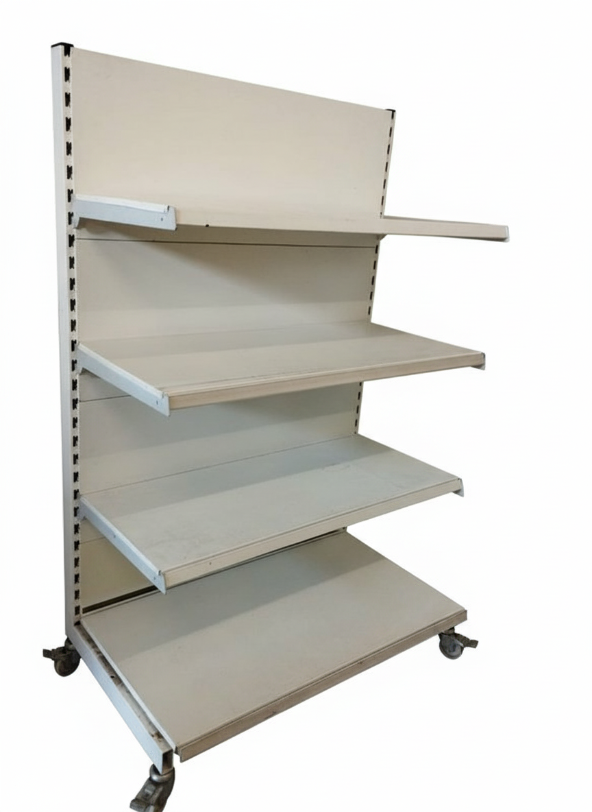 Tego Wandregal, mit Rollen, Breite 100cm