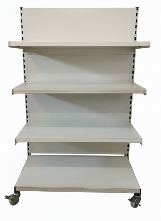 Tego Wandregal, mit Rollen, Breite 100cm