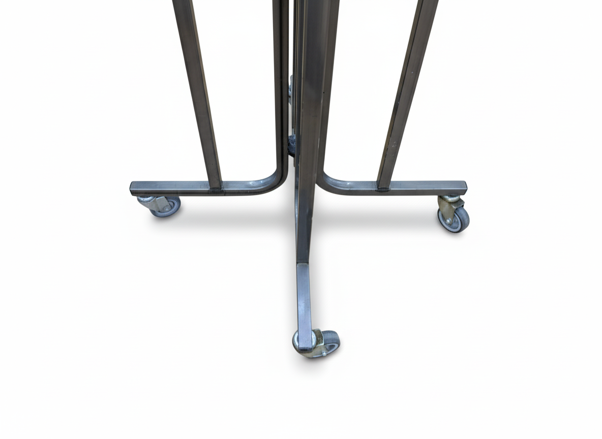 4-Armständer, mit Rollen