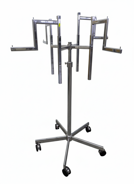 4-Armkleiderständer mit Rollen