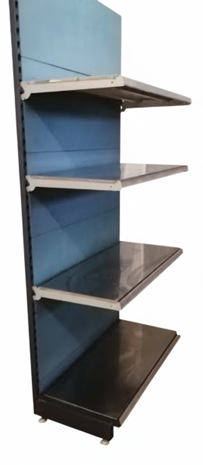 Tego Wandregal mit blauen Rückwänden, Breite 100cm