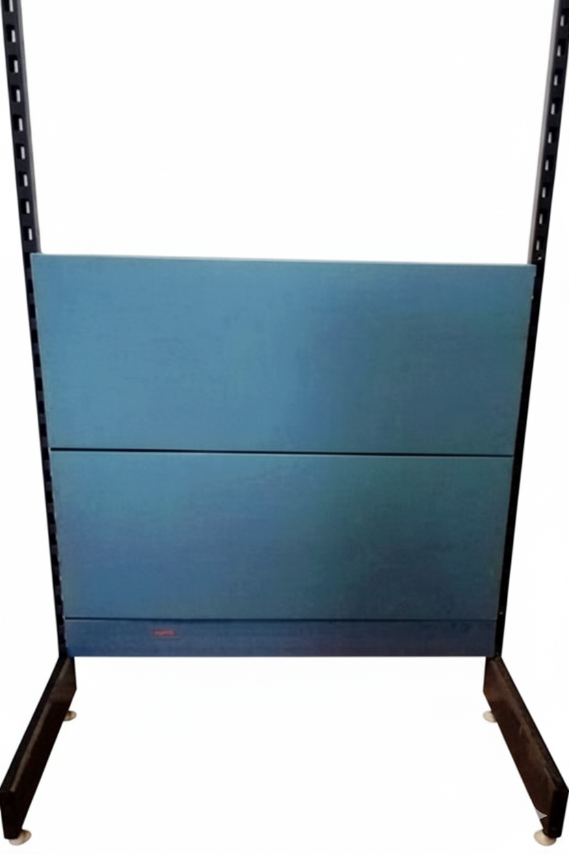Tego Wandregal mit blauen Rückwänden, Breite 100cm