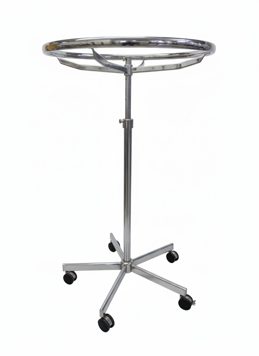 Kleiderständer rund, mit Rollen