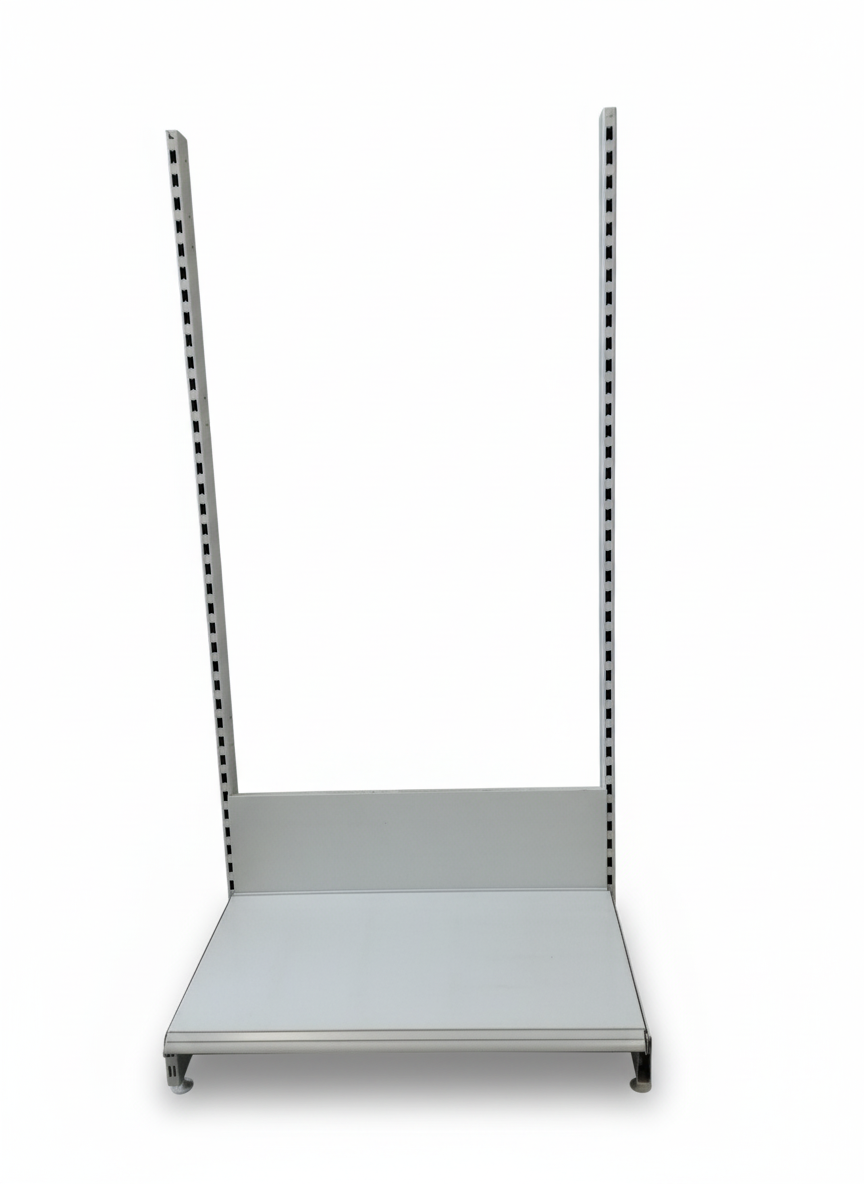 Tego Wandregal, mit Lochplatten, Lichtgrau RAL 7035, Breite 100cm