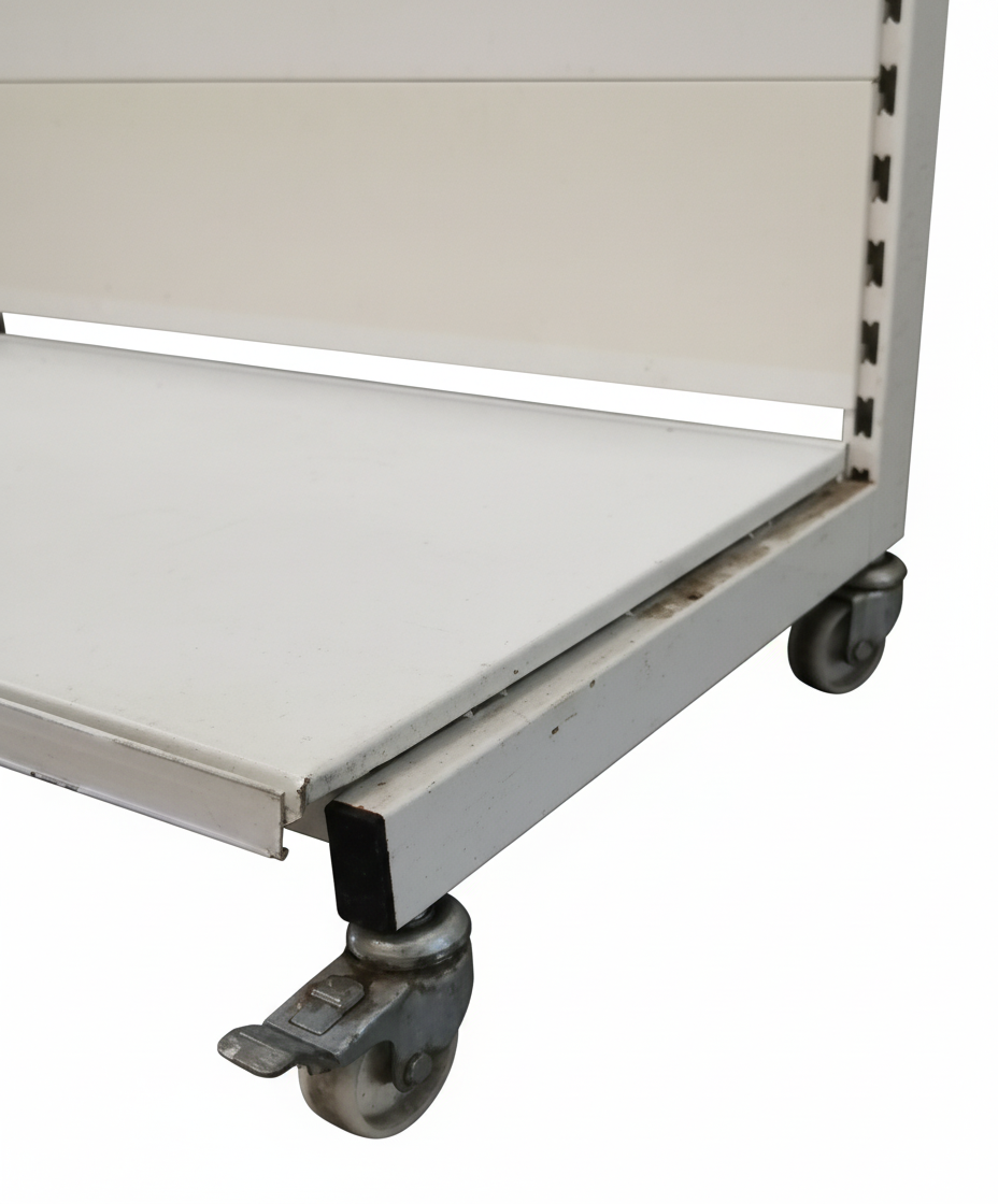 Tego Wandregal, mit Rollen, Breite 100cm